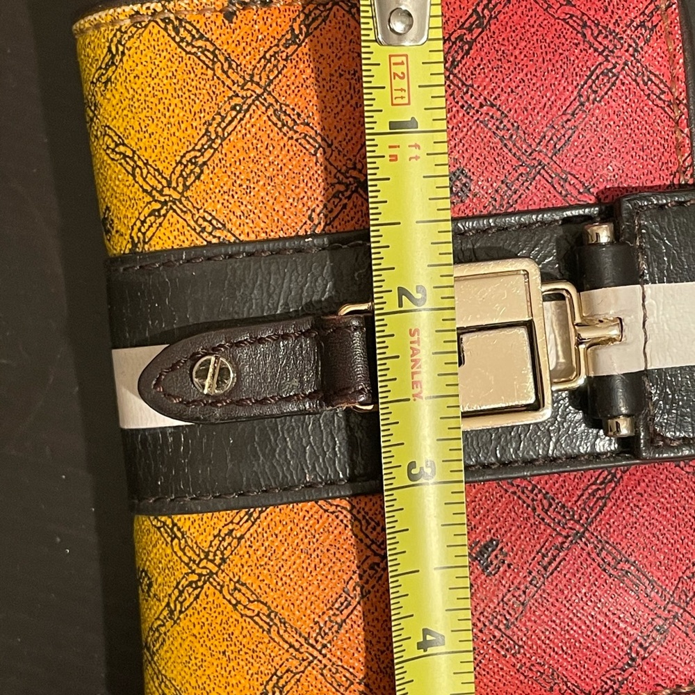 L.A.M.B. Multicolor Gradient Wallet with Signature Black & White Striped Lining. - Picture 8 of 11